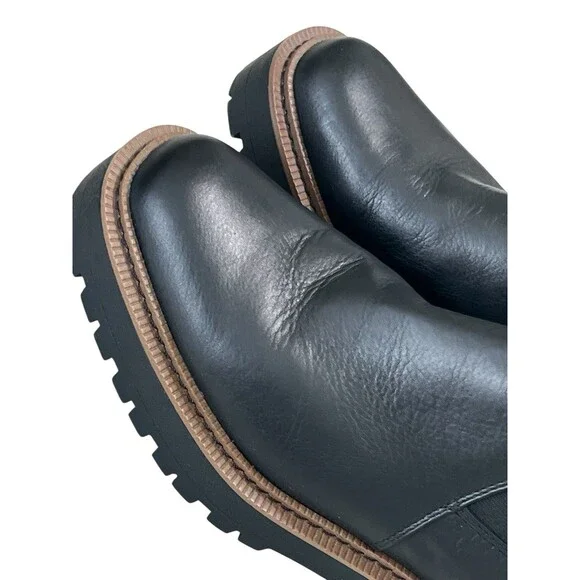 SAM EDELMAN LAGUNA WATERPROOF LEATHER BOOTS WOMENS SIZE 8 1/2 M Worn Once - Picture 3 of 11